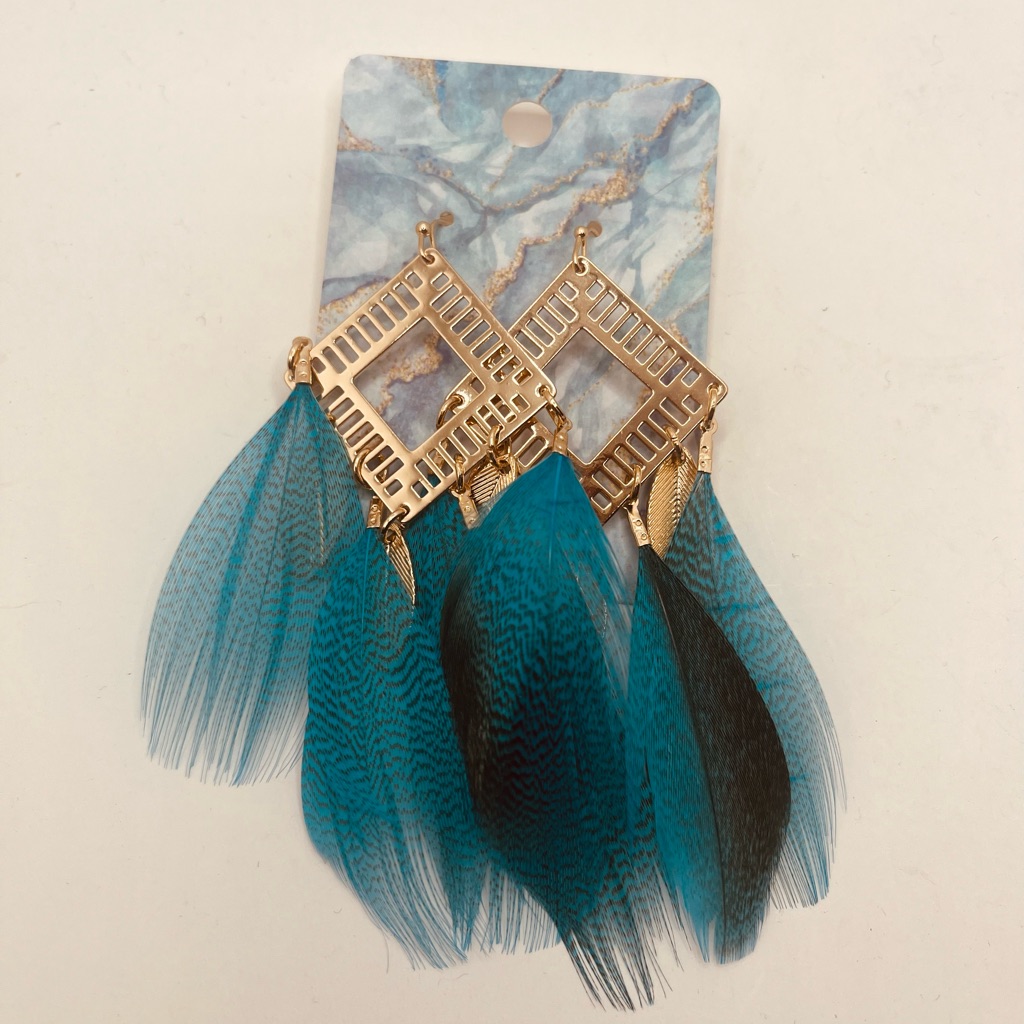Stainless Steel Earrings For Women Design Feathers 16$